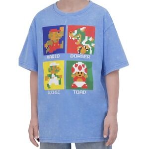 NES nintendo Mario Bros Retro Licensed shirt JR XL 14/16 NWT Adult S XS